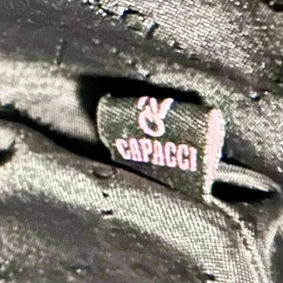 Gently Used CAPACCI Black Leather Shoulder Bag - Picture 8 of 11